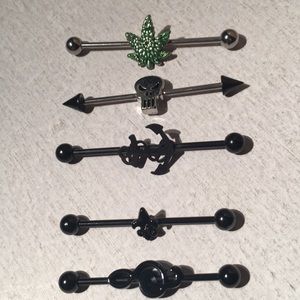 NEW Stainless Steel Industrials jewelry black